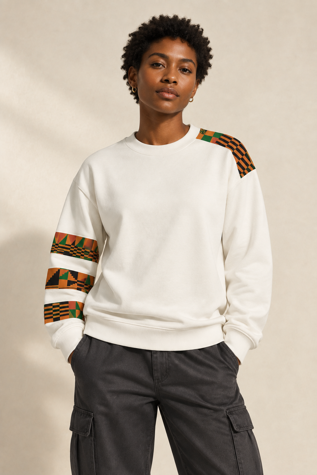 Ivory Four Loaded sweatshirt front preview