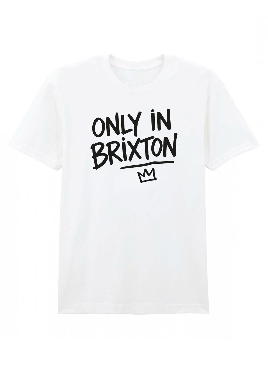 Uniquement à Brixton | T-shirt en coton épais | Adulte | Unisexe