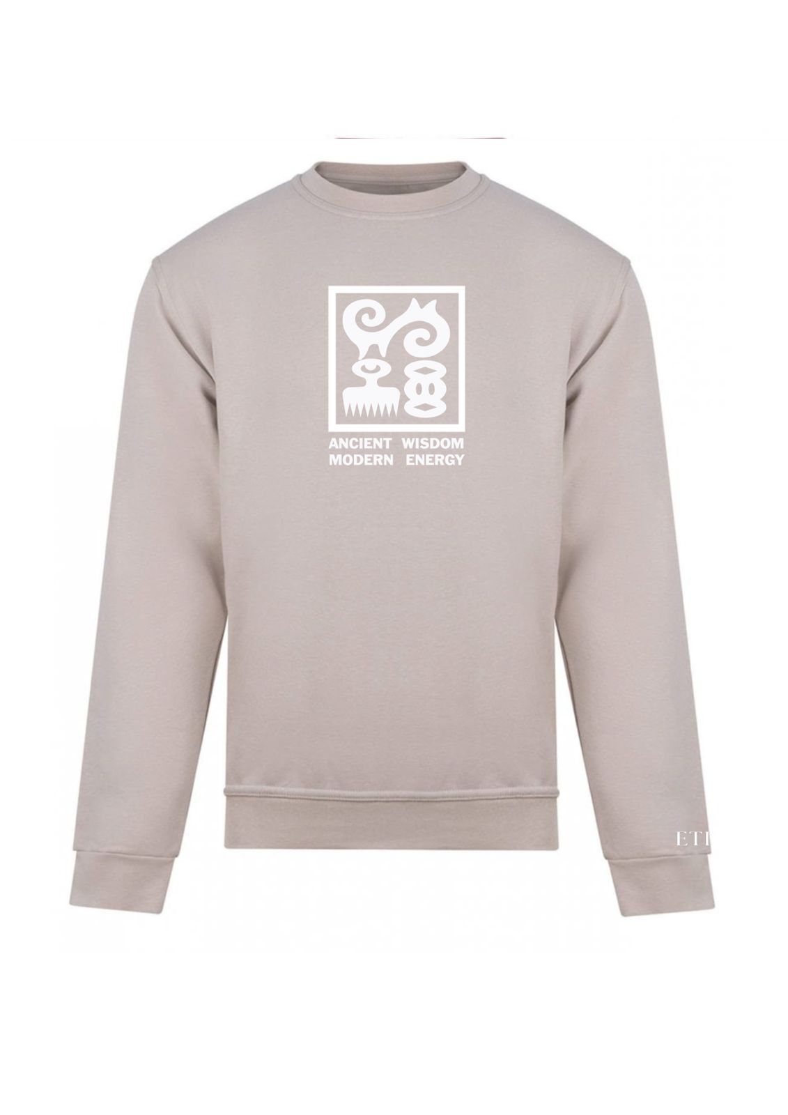 Sagesse ancestrale | Énergie moderne | Impression style classique | Taille adulte | Fabriqué au Royaume-Uni | Etia Design | Manches longues