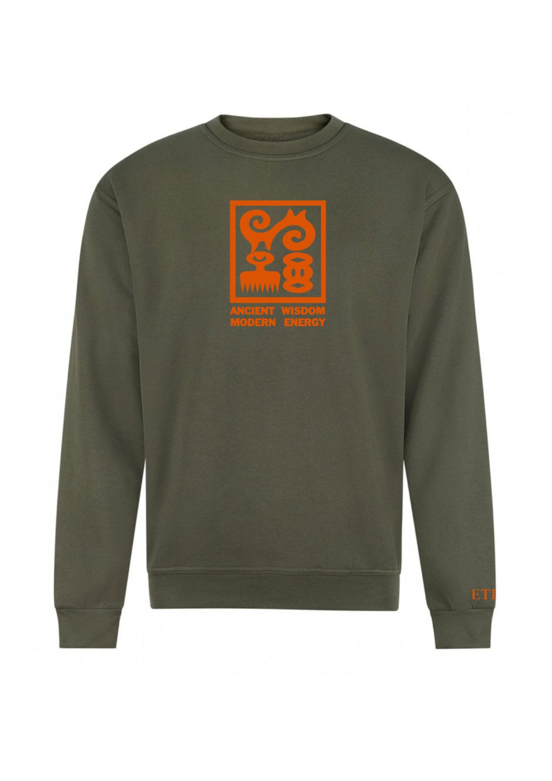 Sagesse ancestrale | Énergie moderne | Impression style classique | Taille adulte | Fabriqué au Royaume-Uni | Etia Design | Manches longues