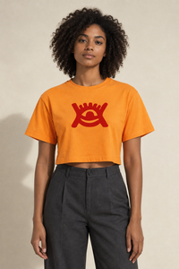 Adinkra Universe crop tee lifestyle preview