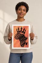 Afro Crown wall art lifestyle preview