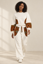 Cream wax-print tracksuit lifestyle preview
