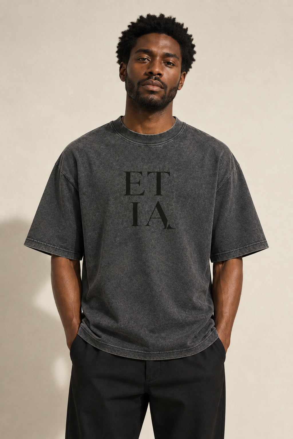 Heavy Oversized ETIA Logo T-shirt lifestyle preview