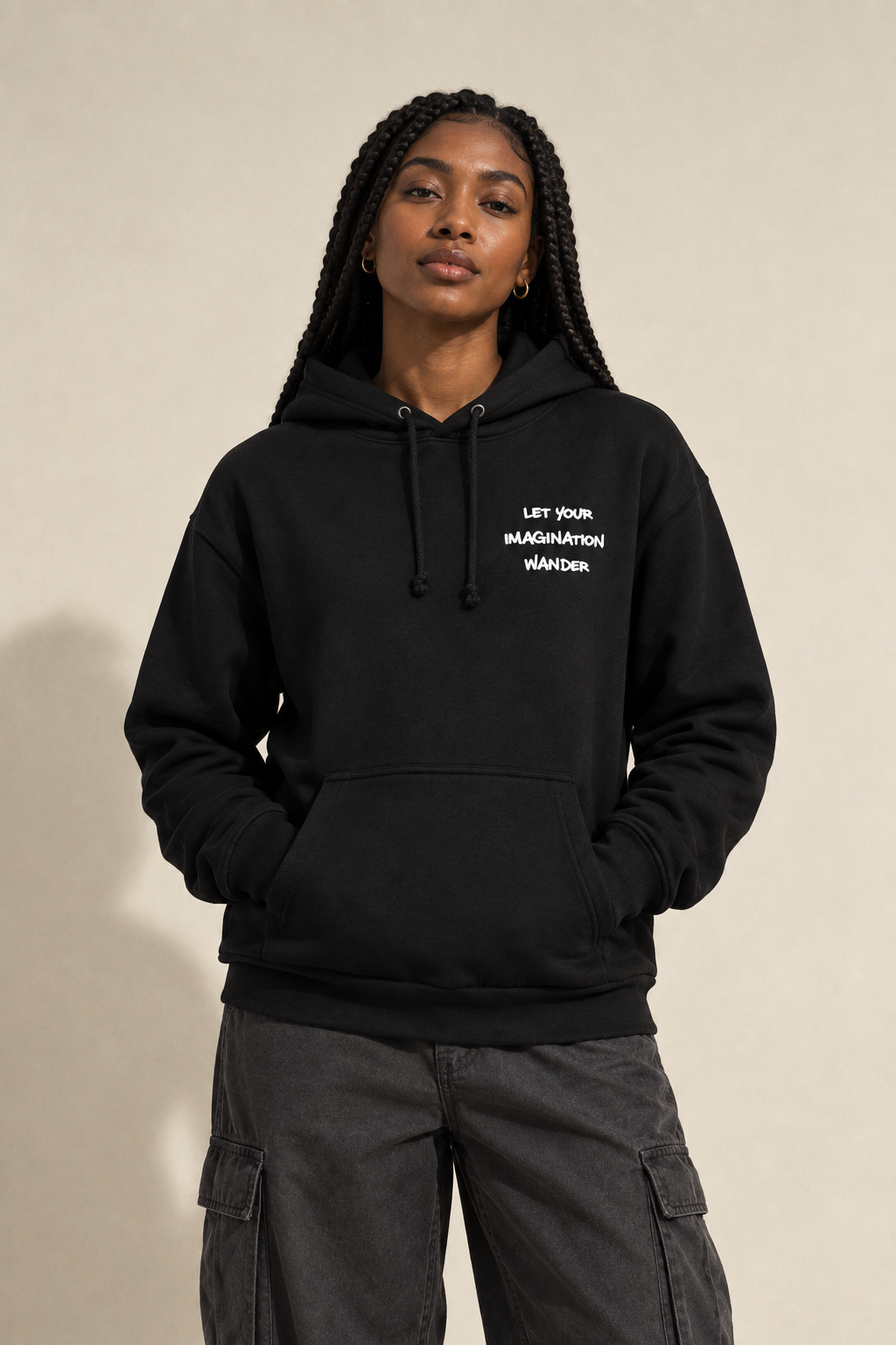 Imagination hoodie front preview
