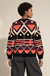 Knitted sweater back preview