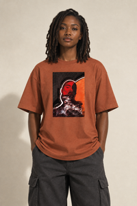 Sunset oversized T-shirt streetwear preview