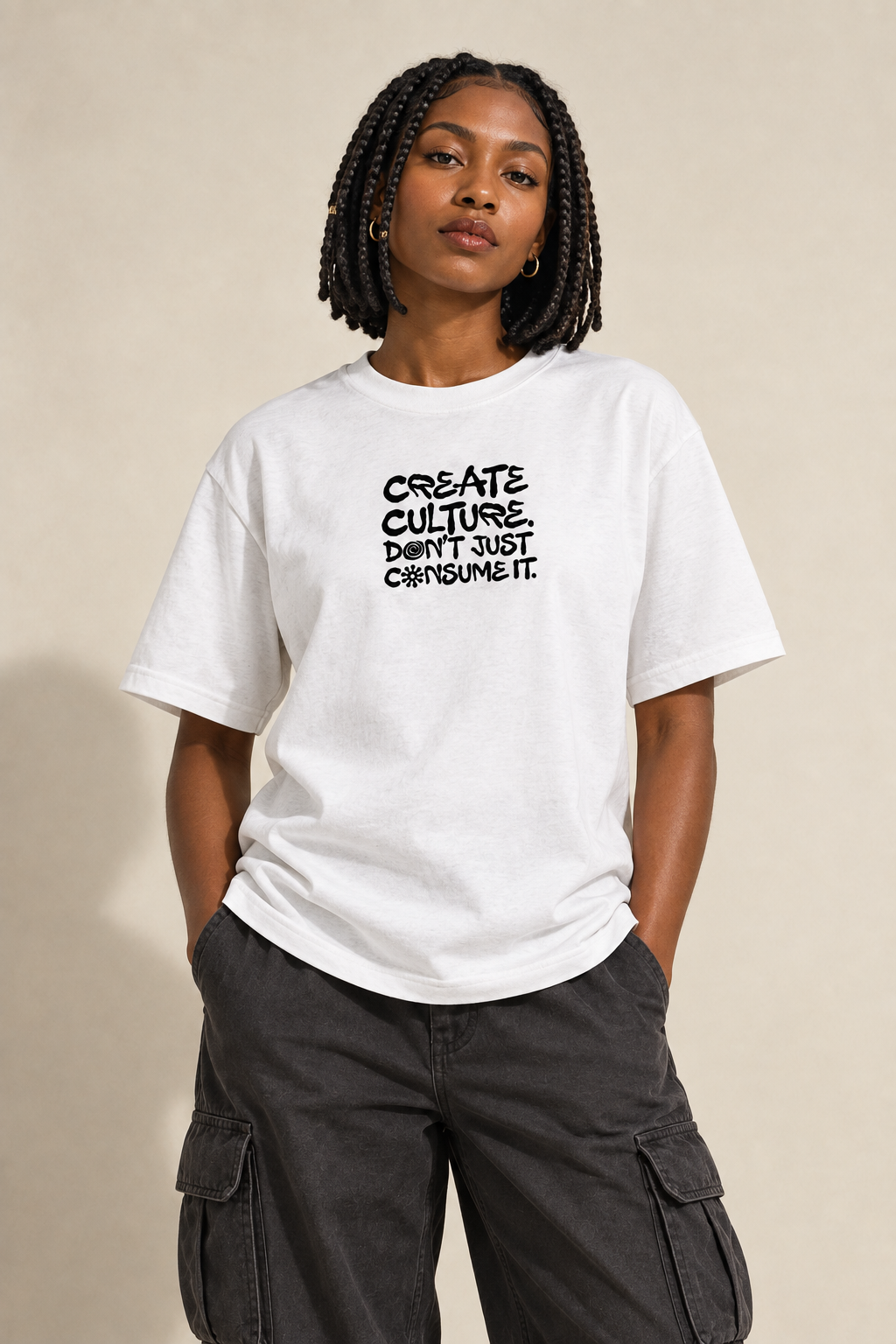 White Create Culture front preview