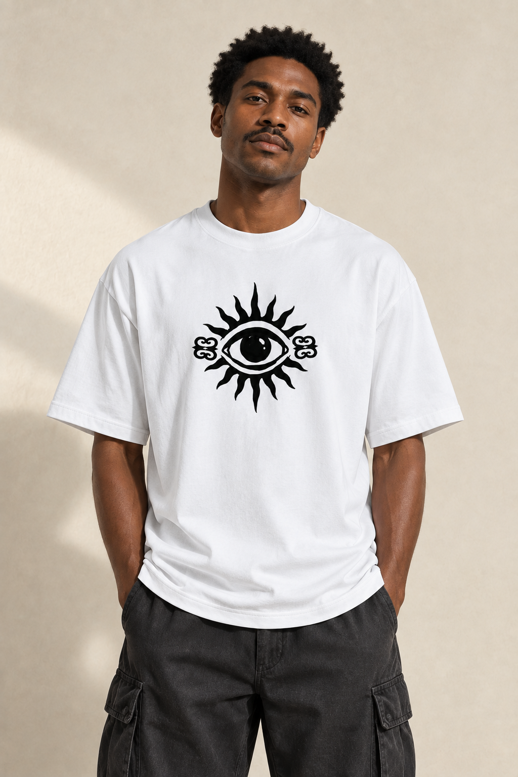 White The Eye T-shirt lifestyle preview